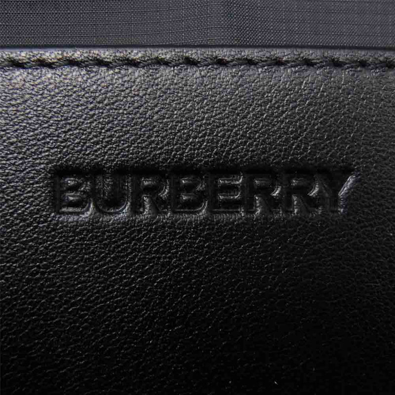 BURBERRY バーバリー ロゴ ナイロン クロス ボディバッグ ブラック系【美品】【中古】