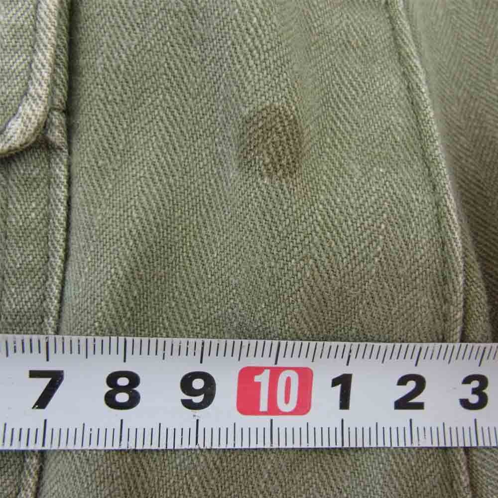 TENDERLOIN テンダーロイン T-HERRINGBONE PNT ヘリンボーン ベイカー ファティーグ カーキ系 S【中古】
