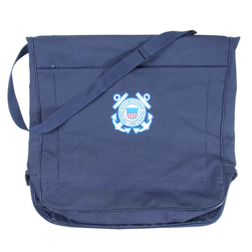 U.S. COAST GUARD 1790 コーストガード ガーメント ケース 刺繍 ロゴ ネイビー系【中古】