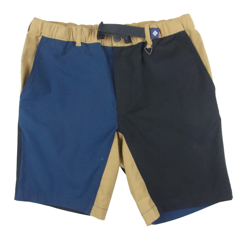 Columbia コロンビア PM4845 カシュマン III マルチカラー ショーツ ショート パンツ ブラック系 ネイビー系 L【中古】