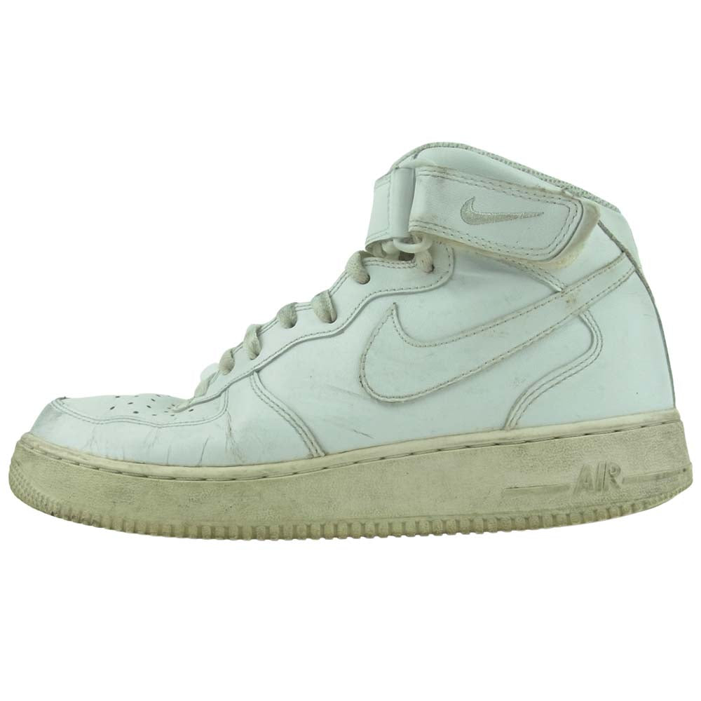 NIKE ナイキ 315123-111 AIR FORCE 1 MID エアフォース ワン ミッド スニーカー ホワイト系 26.5cm【中古】