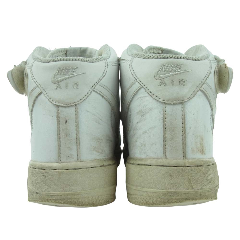NIKE ナイキ 315123-111 AIR FORCE 1 MID エアフォース ワン ミッド スニーカー ホワイト系 26.5cm【中古】