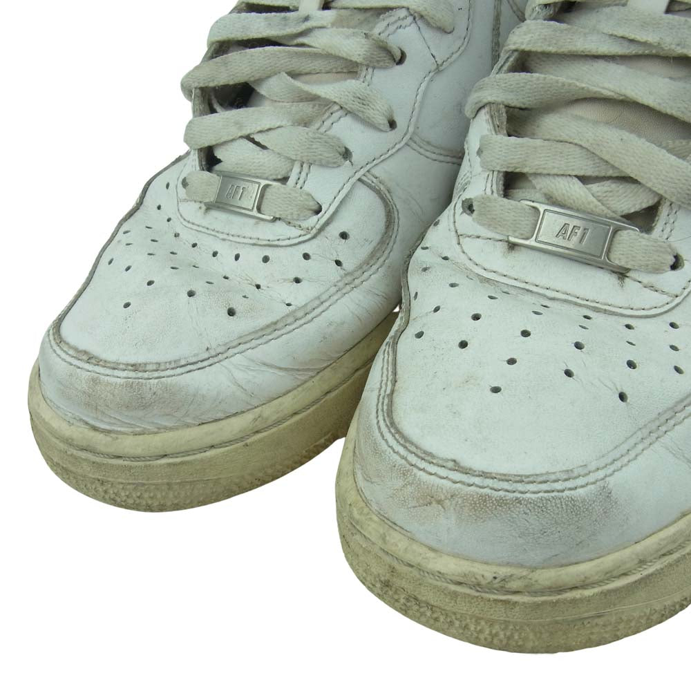 NIKE ナイキ 315123-111 AIR FORCE 1 MID エアフォース ワン ミッド スニーカー ホワイト系 26.5cm【中古】