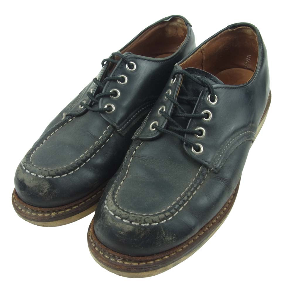 RED WING レッドウィング 8106 オックスフォード ローカット レザー シューズ USA7.5D ブラック系 25.5cm【中古】