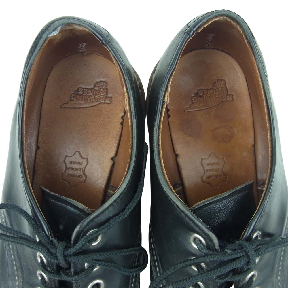 RED WING レッドウィング 8106 オックスフォード ローカット レザー シューズ USA7.5D ブラック系 25.5cm【中古】