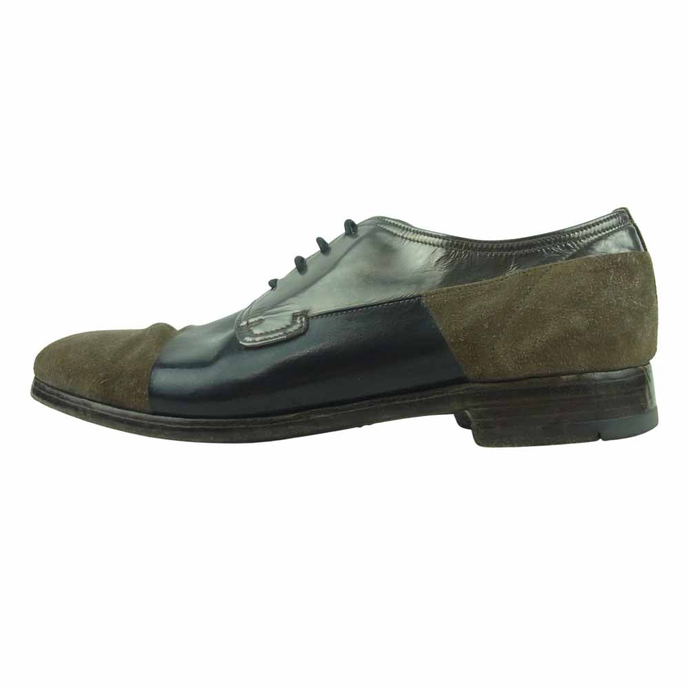 PREMIATA プレミアータ 3トーン スエード レザー シューズ イタリア製 カーキ系 6【中古】