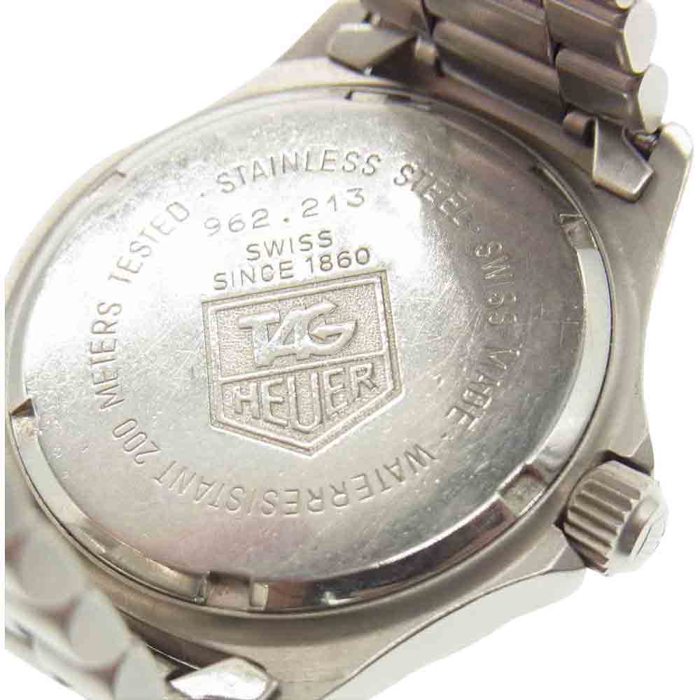 TAG HEUER タグホイヤー 962 213 200ｍ プロフェッショナル クォーツ レディース 腕時計 シルバー系【中古】
