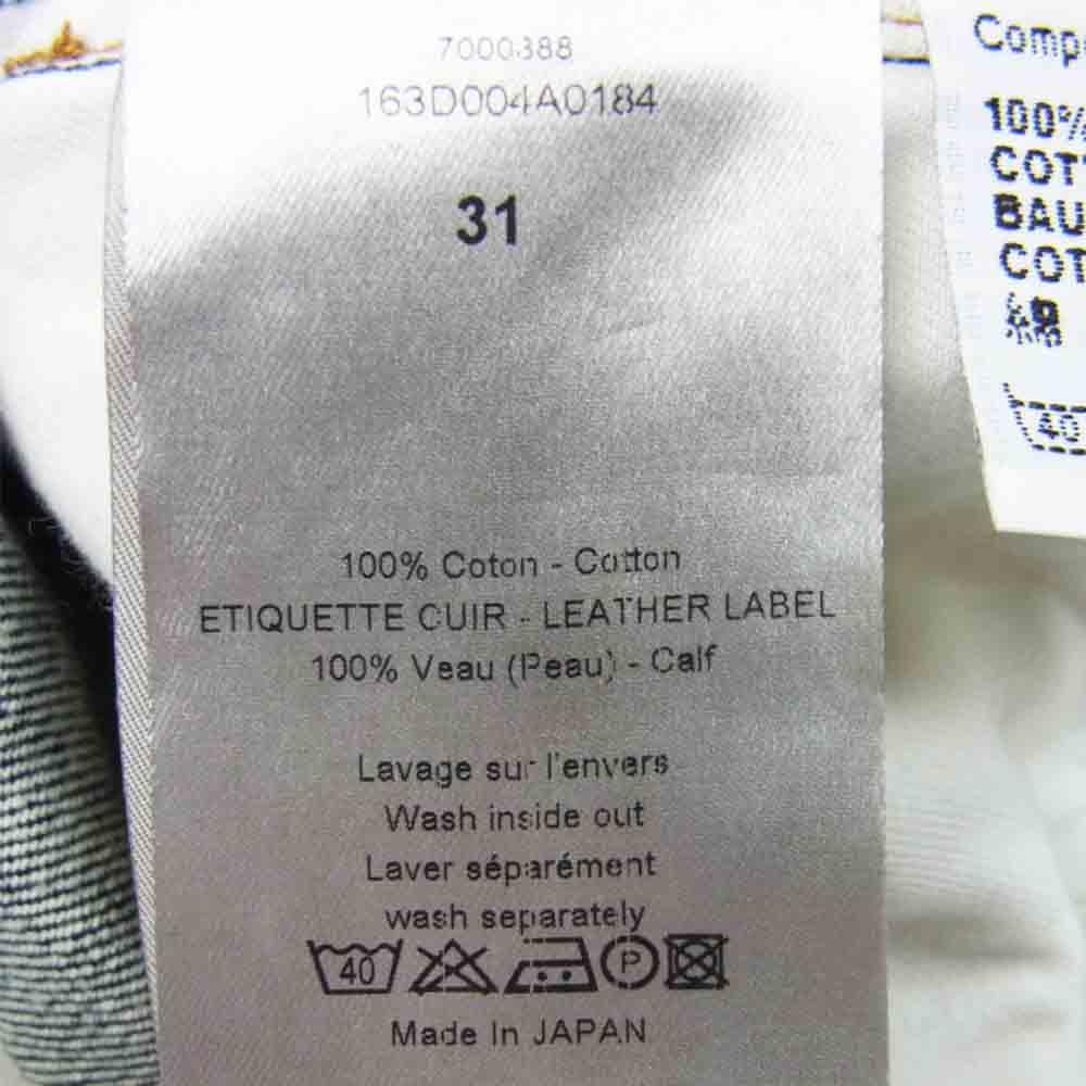 DIOR HOMME ディオールオム 163D004A0184 JEAN 17.5 デニム パンツ インディゴブルー系 31【美品】【中古】