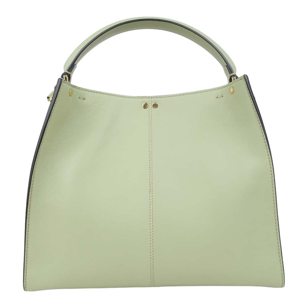FENDI フェンディ 8BN310 PEEKABOO X LITE ピーカーブー エックスライト ミディアム バッグ ライトグリーン系【中古】