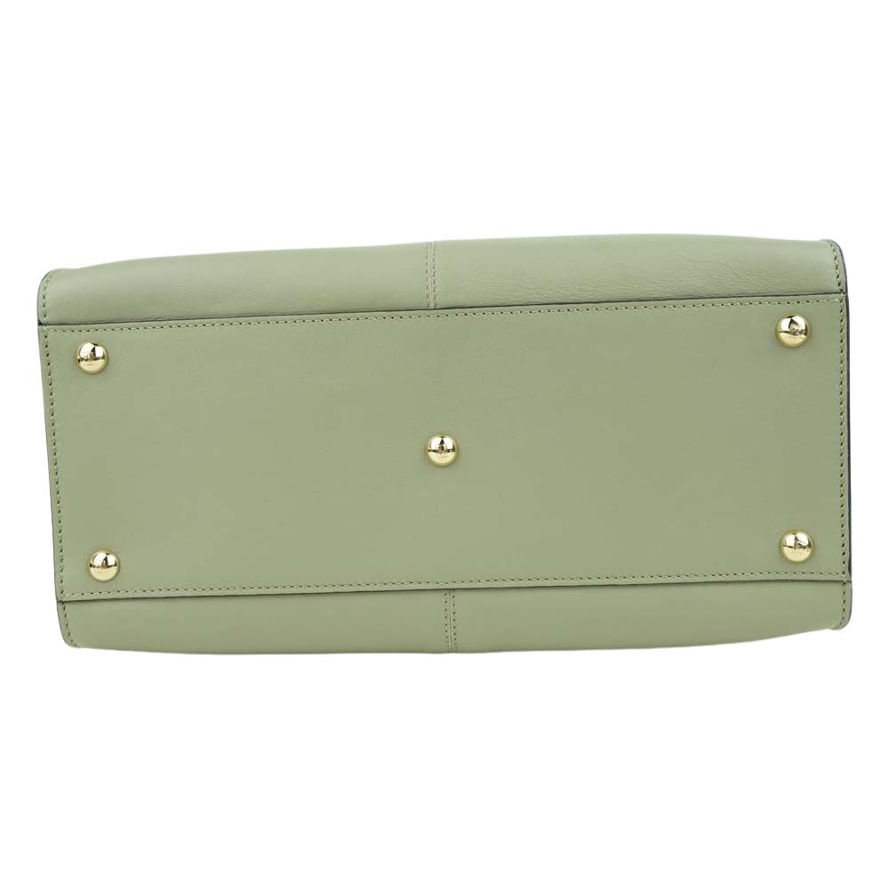 FENDI フェンディ 8BN310 PEEKABOO X LITE ピーカーブー エックスライト ミディアム バッグ ライトグリーン系【中古】