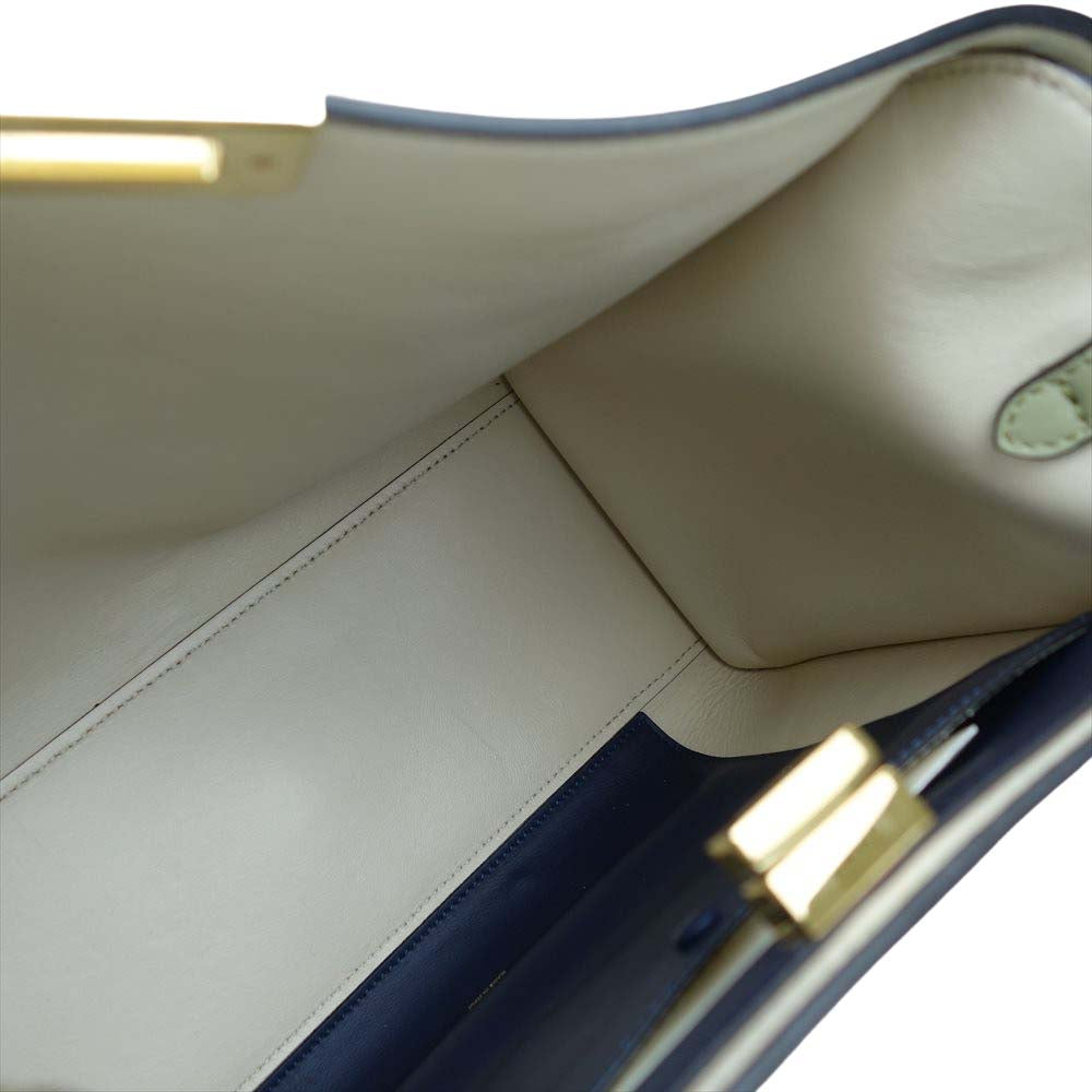 FENDI フェンディ 8BN310 PEEKABOO X LITE ピーカーブー エックスライト ミディアム バッグ ライトグリーン系【中古】