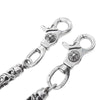 CHROME HEARTS クロムハーツ（原本無） 2クリップ ロング OTC ローラー ウォレット チェーン ブラック系【中古】