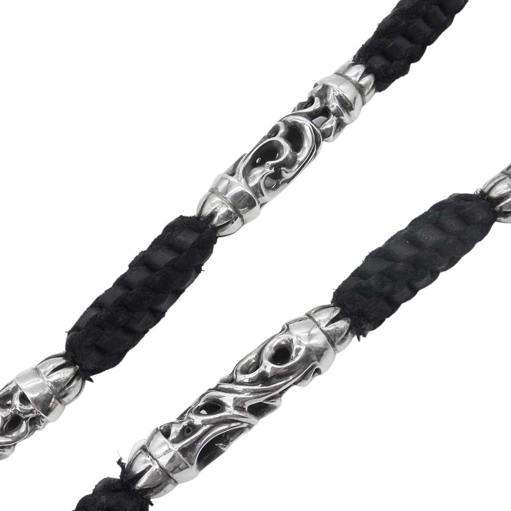 CHROME HEARTS クロムハーツ（原本無） 2クリップ ロング OTC ローラー ウォレット チェーン ブラック系【中古】