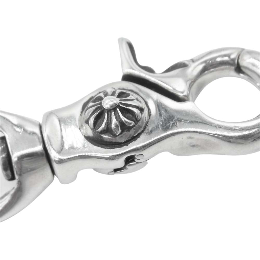 CHROME HEARTS クロムハーツ（原本無） 2クリップ ロング OTC ローラー ウォレット チェーン ブラック系【中古】