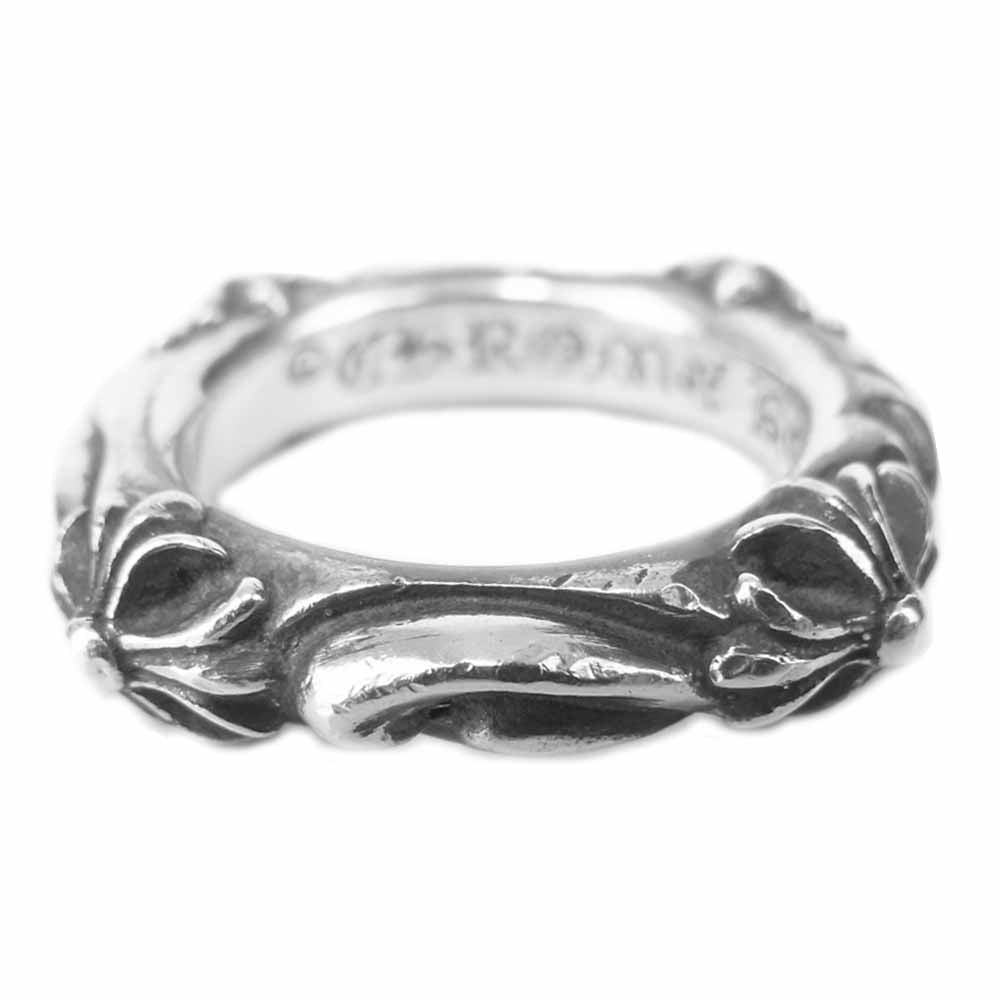 CHROME HEARTS クロムハーツ（原本無） 国内取扱店ギャランティ付属 SBT BAND RING バンド シルバー系 10号程度【中古】