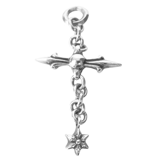 CHROME HEARTS クロムハーツ（原本無） ROLY CROSS ローリー クロス チャーム シルバー系【中古】