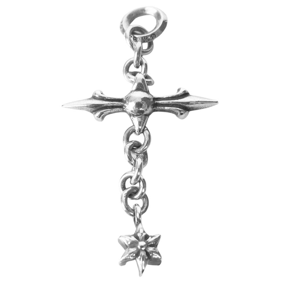 CHROME HEARTS クロムハーツ（原本無） ROLY CROSS ローリー クロス チャーム シルバー系【中古】