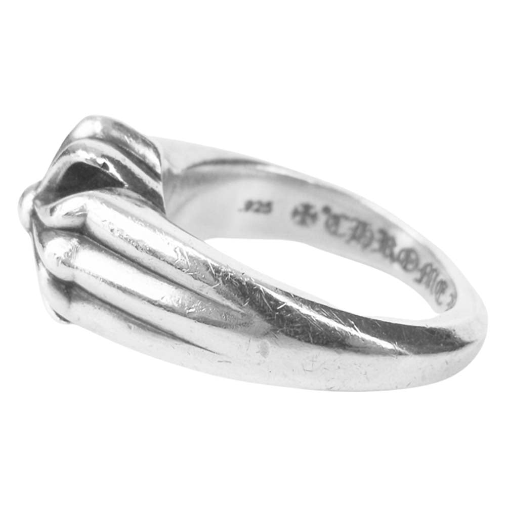 CHROME HEARTS クロムハーツ（原本無） 海外インボイスコピー付属 カットアウト CHプラス スモール シルバー系 17号程度【中古】