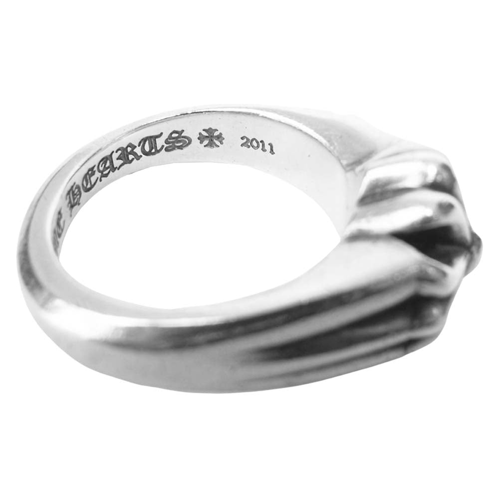 CHROME HEARTS クロムハーツ（原本無） 海外インボイスコピー付属 カットアウト CHプラス スモール シルバー系 17号程度【中古】