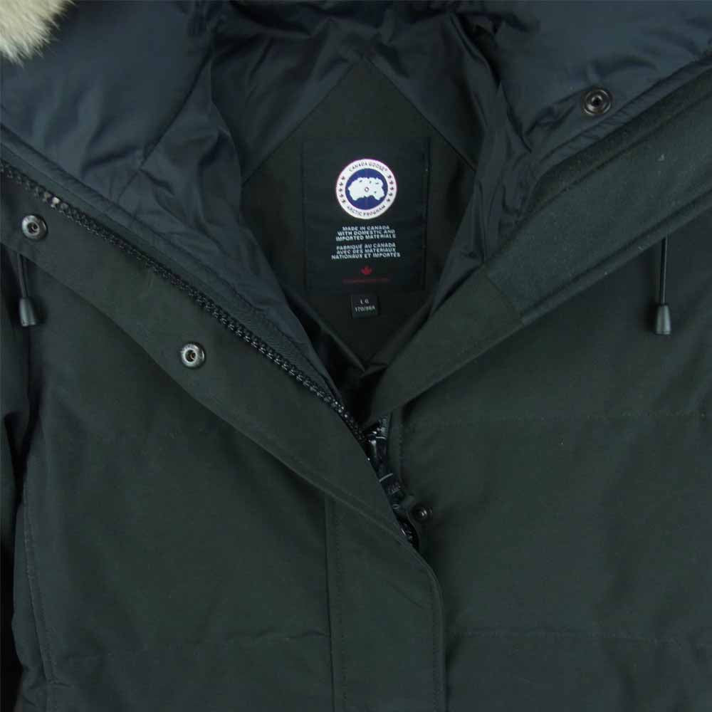 CANADA GOOSE カナダグース SHELBURNE PARKA シェルバーン パーカー ダウン コート ジャケット ブラック系 L【美品】【中古】