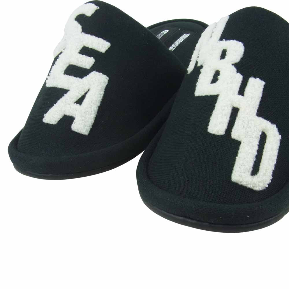 NEIGHBORHOOD ネイバーフッド 21SS 211ELWSN-AC05S WIND AND SEA ウィンダンシー NHWDS / C-SLIPPER スリッパ ブラック系 F【新古品】【未使用】【中古】
