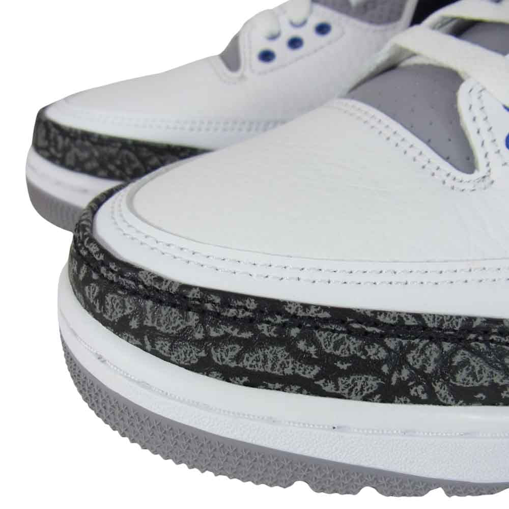 NIKE ナイキ CT8532 145 AIR JORDAN 3 Racer Blue エア ジョーダン 3 レトロ レーサーブルー ホワイト系 26.5cm【新古品】【未使用】【中古】