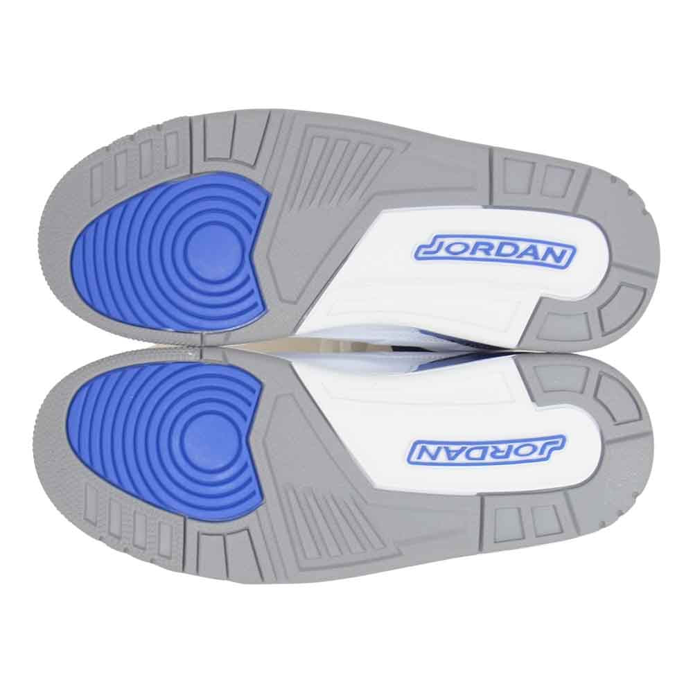 NIKE ナイキ CT8532 145 AIR JORDAN 3 Racer Blue エア ジョーダン 3 レトロ レーサーブルー ホワイト系 26.5cm【新古品】【未使用】【中古】