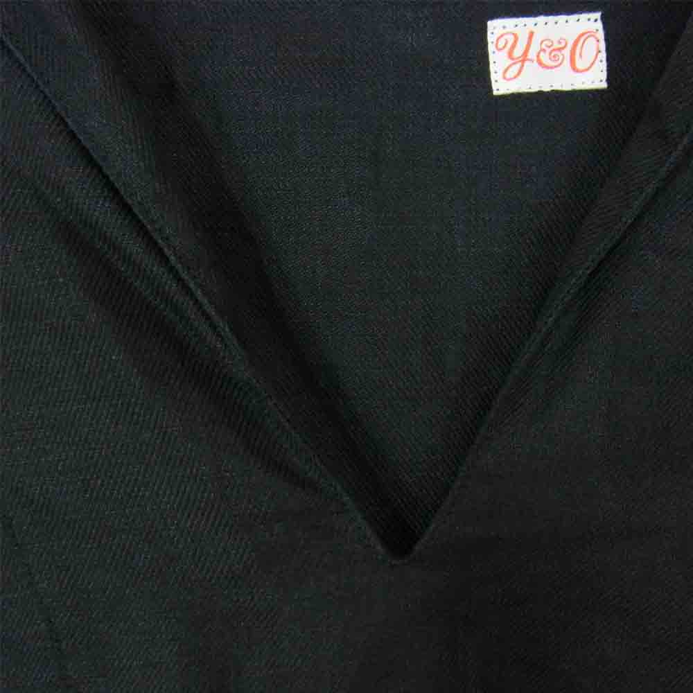 ヤングアンドオルセン YO2101-SH002 LINEN TWILL SAILOR SHIRT リネンツイル セーラーカラー プルオーバーシャツ ブラック系 W【中古】