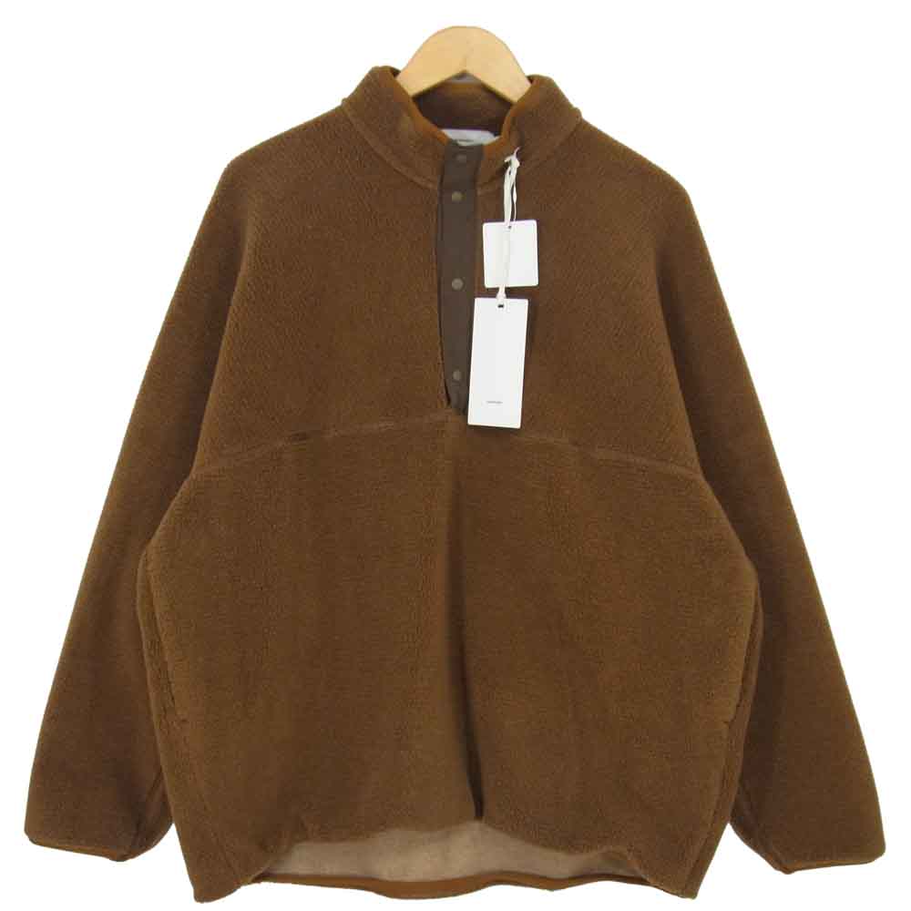 GRAPHPAPER グラフペーパー 20AW GU203-70165 WOOL BOA HIGH NECK PULL OVER ウール ハイネック ボア フリース ブラウン系【美品】【中古】