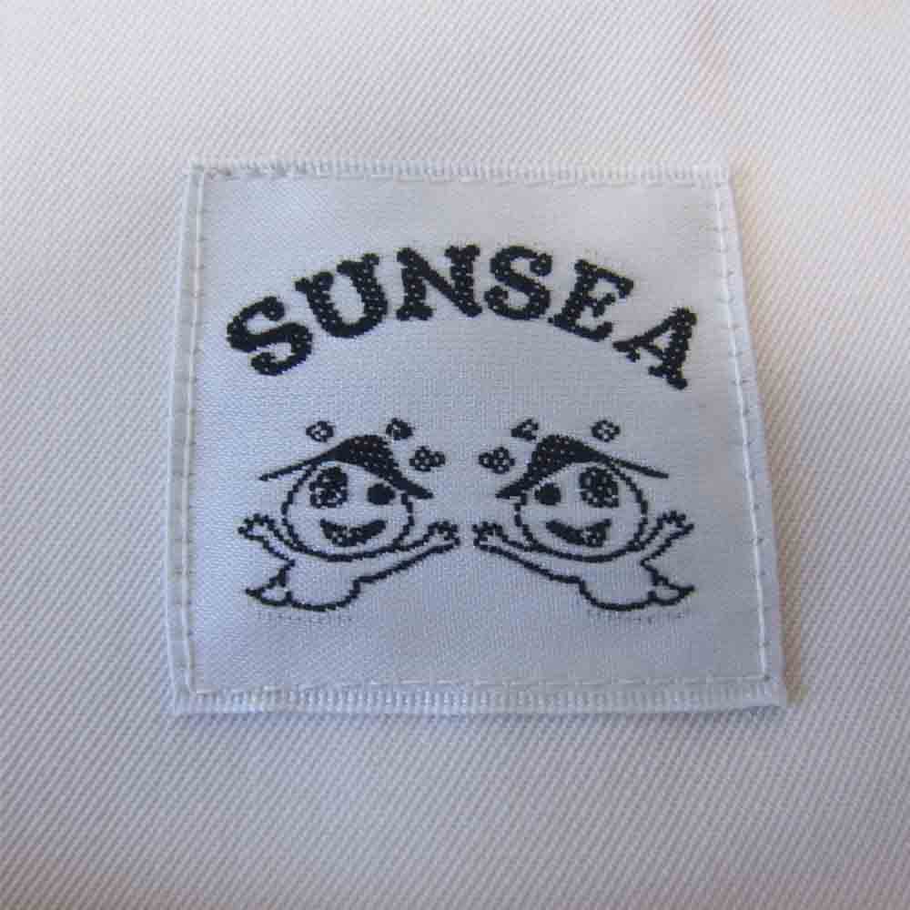 SUNSEA サンシー 21SS 21S19 SNM-BLUE w/耳 BOAT-NECK SHIRT スーパーナイスマテリアル ボートネック カットソー オフホワイト系 2【美品】【中古】