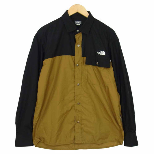 THE NORTH FACE ノースフェイス NR11961 L/S NUPTSE SHIRT ロングスリーブ ヌプシ シャツ ブラウン系 L【中古】