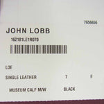 John Lobb ジョンロブ 162181LE1R070 Loe leather derby shoes ミュージアムカーフストレートチップ ダービーシューズ ブラック系 7E【中古】
