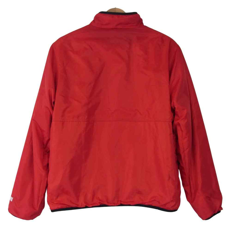 Supreme シュプリーム 18AW Reversible Logo Fleece Jacket リバーシブル ロゴ フリース レッド系 オフホワイト系 M【中古】