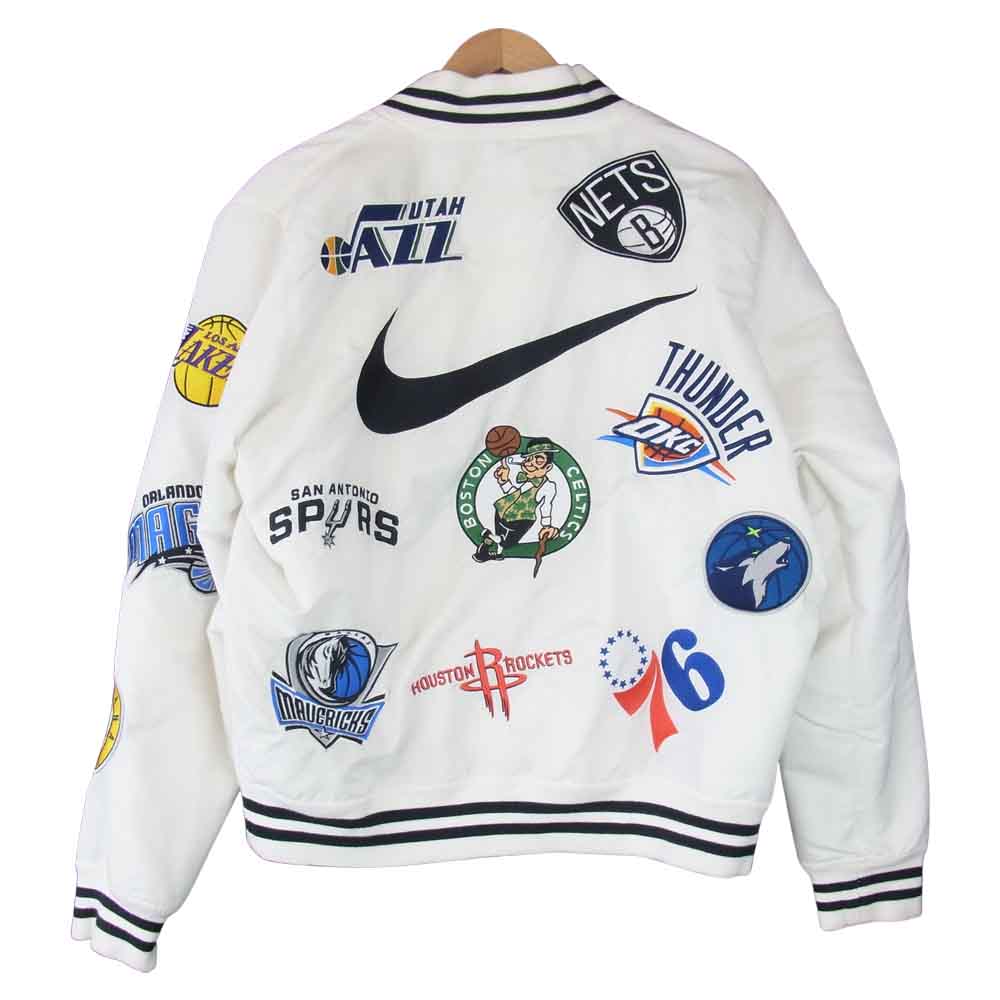 Supreme シュプリーム 18SS × Nike ナイキ NBA Teams Warm Up Jacket ウォームアップ ホワイト系 L【中古】