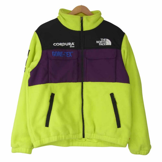 Supreme シュプリーム 18AW × THE NORTH FACE ノースフェイス Expedition Fleece Jacket エクスペディション フリース イエロー系 M【中古】