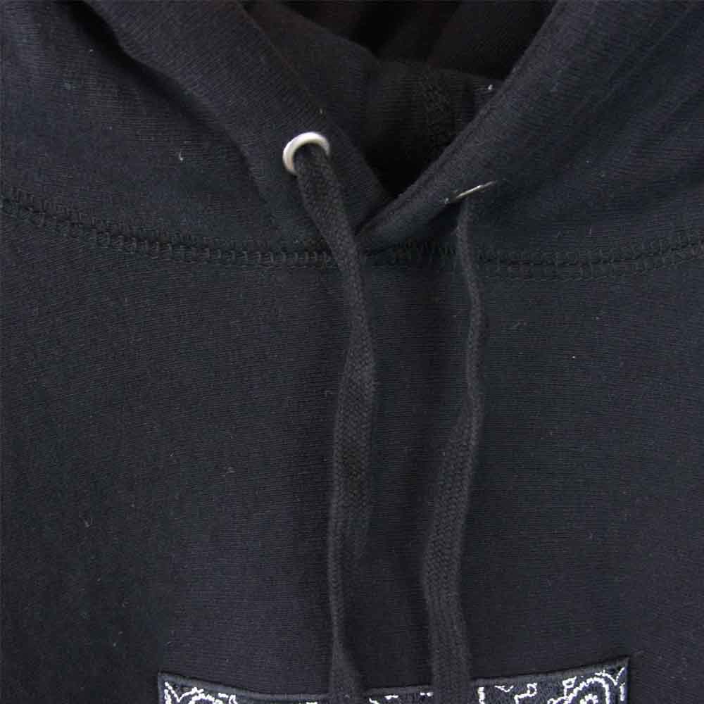 Supreme シュプリーム 19AW Bandana Box Logo Hooded Sweatshirt バンダナ ボックス ロゴ スウェット BLACK ブラック系 L【中古】