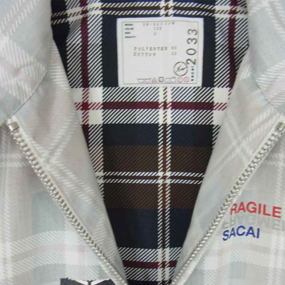 sacai × FRAGMENT DESIGN 19SS ブルゾン サイズ1 Sacai サカイ × Fragment Design フラグメント 19SS 19-02033M BLOUSON
