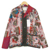 Sacai サカイ 21SS 21-02470M Archive Print Mix Shirt アーカイブ プリント ミックス オープンカラー シャツ 赤系 レッド系 2【美品】【中古】