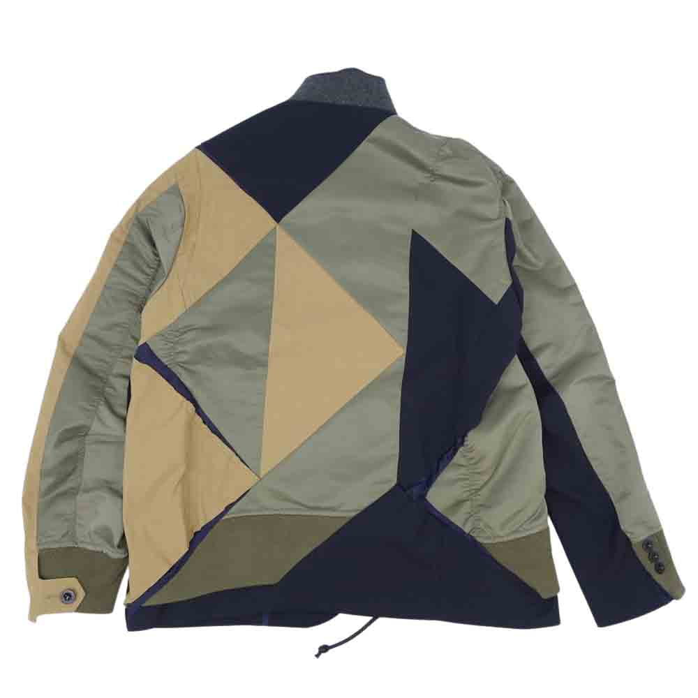 Sacai サカイ 21SS 21-02446M Hank Willias Thomas Solid Mix Blouson ソリッド ミックス ブルゾン マルチカラー系 2【中古】