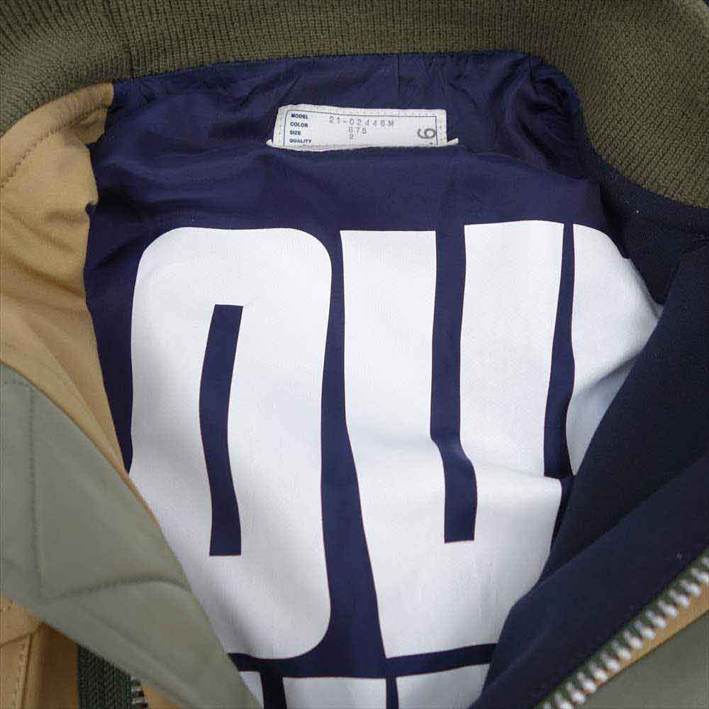 Sacai サカイ 21SS 21-02446M Hank Willias Thomas Solid Mix Blouson ソリッド ミックス ブルゾン マルチカラー系 2【中古】