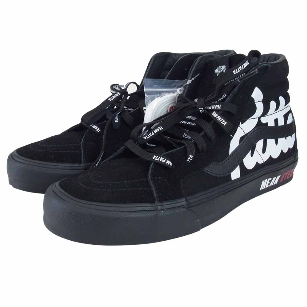 VANS バンズ vn0a4bvh5x01 VAULT ボルト × PATTA パタ LX SK8-Hi BLACK LX スケハイ ブラック ブラック系 28.5㎝【新古品】【未使用】【中古】