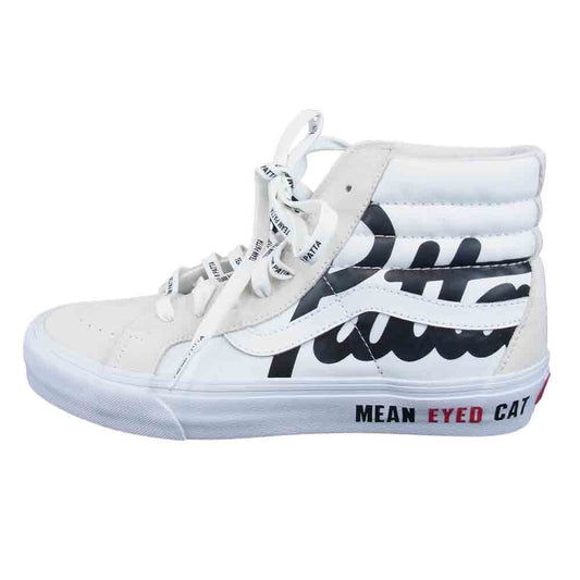 VANS バンズ VN0A4BVH5WW1 VAULT ボルト × PATTA パタ LX SK8-Hi BLACK LX スケハイ ホワイト ホワイト系 28.5cm 【新古品】【未使用】【中古】