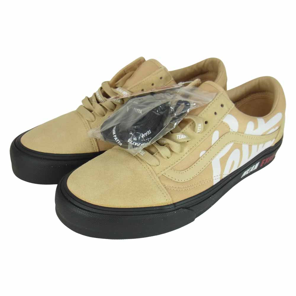 VANS バンズ VN0A4BVF5X51 VAULT ボルト × PATTA パタ  LX OLD SKOOL ALMOND BUFF オールドスクール アーモンド バフ ベージュ系 26.5cm【新古品】【未使用】【中古】