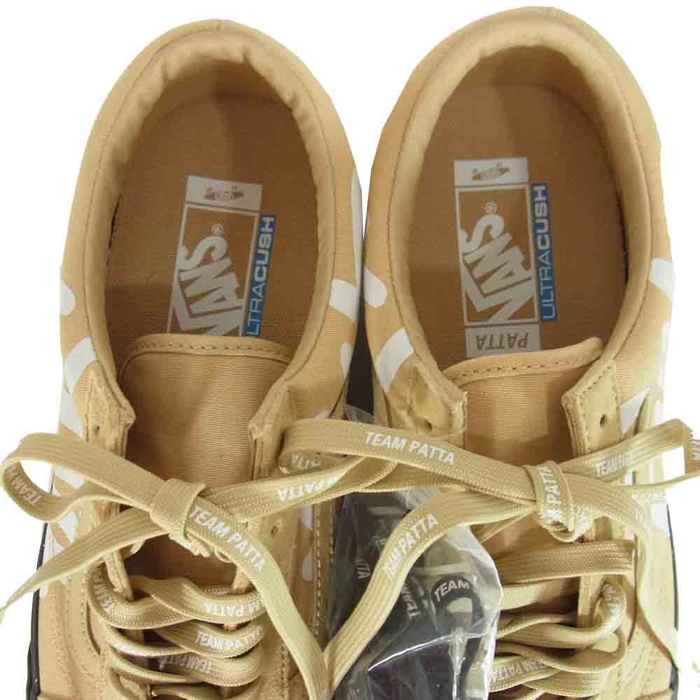 VANS バンズ VN0A4BVF5X51 VAULT ボルト × PATTA パタ  LX OLD SKOOL ALMOND BUFF オールドスクール アーモンド バフ ベージュ系 26.5cm【新古品】【未使用】【中古】