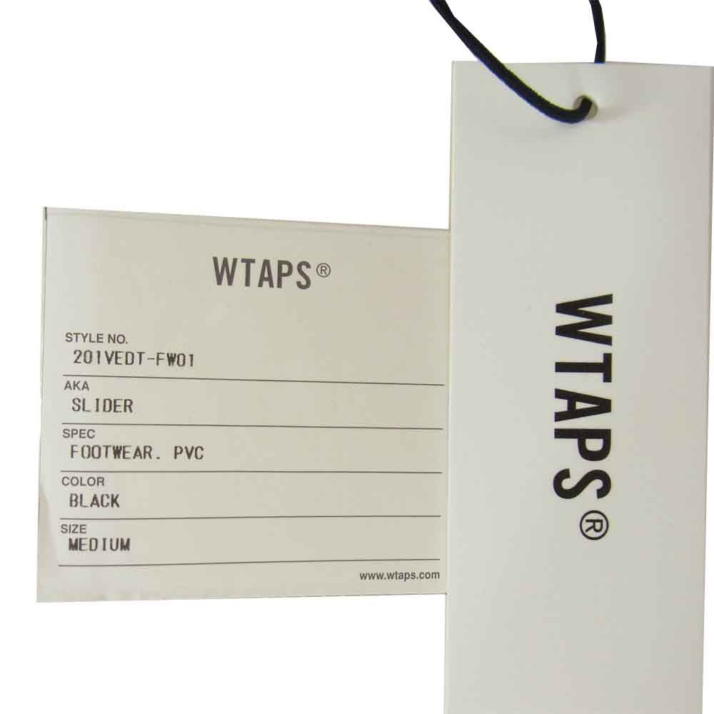 WTAPS ダブルタップス 21SS 201VEDT-FW01 SLIDER スライド サンダル ブラック系 40/41【新古品】【未使用】【中古】