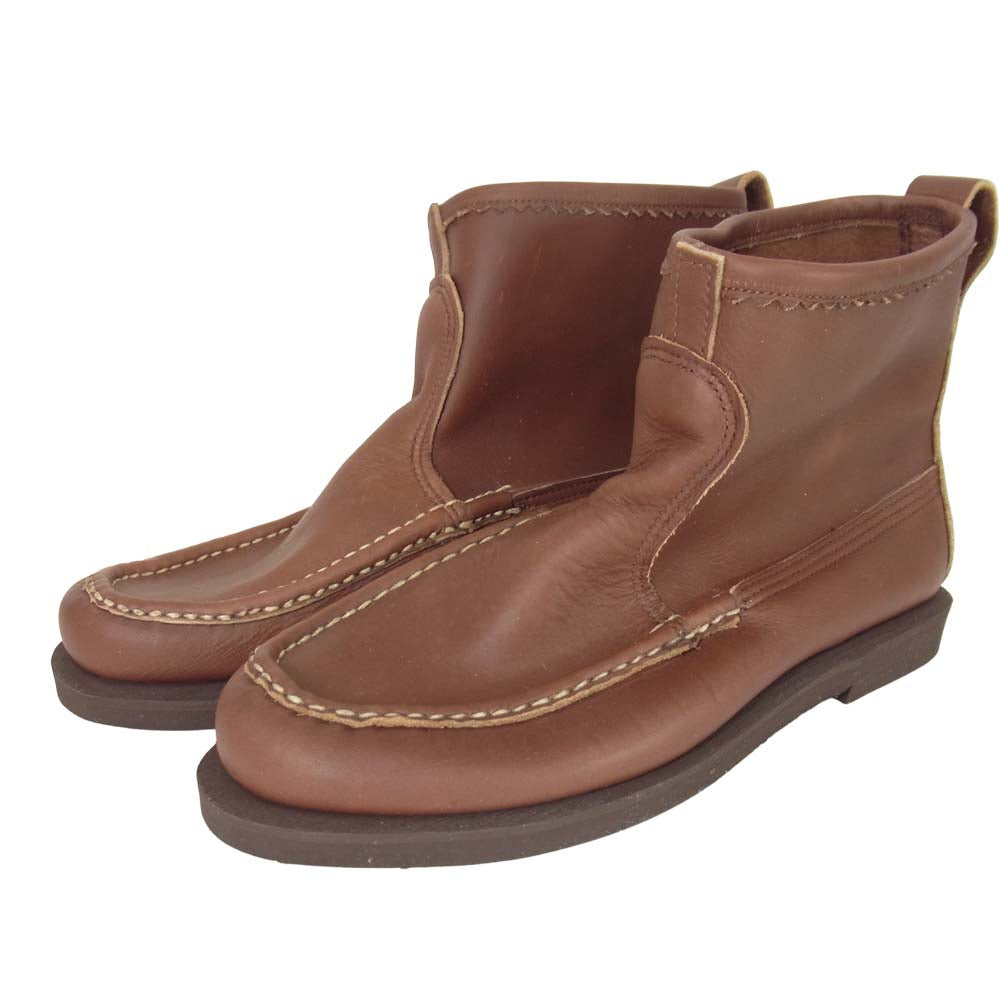 RUSSELL MOCCASIN ラッセルモカシン USA製 4070-7 KNOCK-A-BOUT BOOTS ノックアバウト モカシン ブラウン系 8E【新古品】【未使用】【中古】