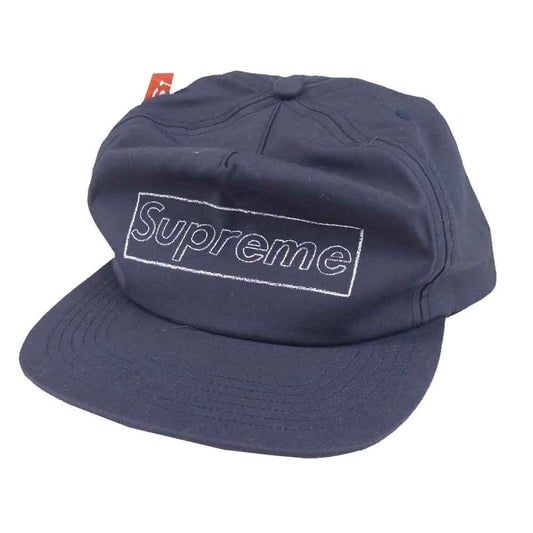 Supreme シュプリーム 21SS KAWS Chalk Logo 5-Panel カウズ チョーク ロゴ ネイビー系 F【新古品】【未使用】【中古】