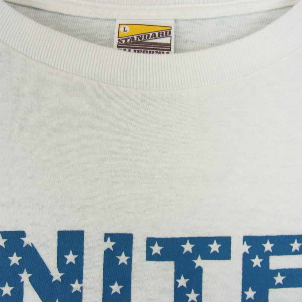 STANDARD CALIFORNIA スタンダードカリフォルニア 20SS UNITED WE STANDARD T-SHIRTS ナンバリング ポケット Tシャツ ホワイト系 L【中古】