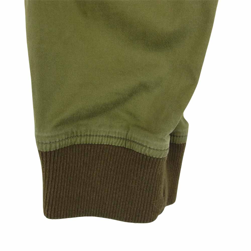 SOPHNET. ソフネット SOPH-180055 STRETCH COTTON RIB 2 TUCK PANTS リブ タック パンツ カーキ系 L【中古】