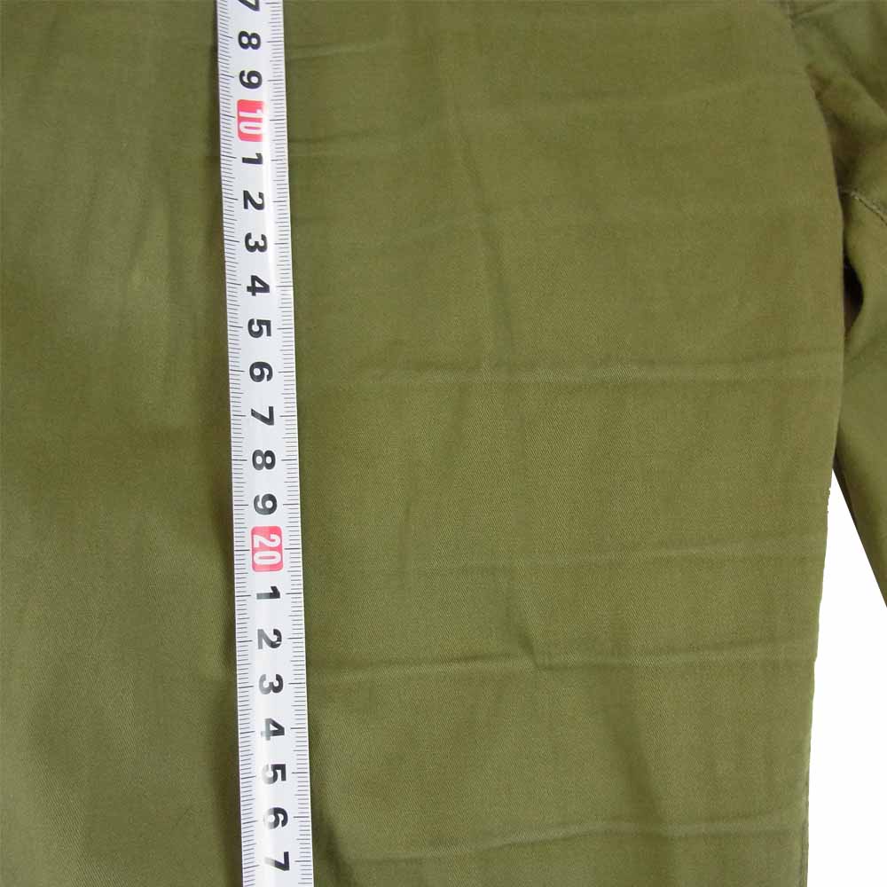 SOPHNET. ソフネット SOPH-180055 STRETCH COTTON RIB 2 TUCK PANTS リブ タック パンツ カーキ系 L【中古】